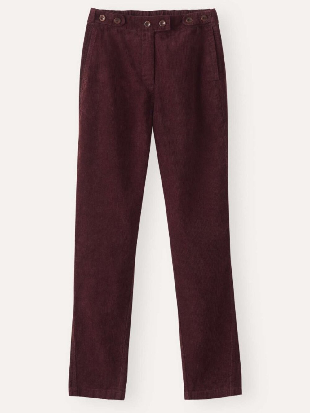 Poetry Brown Corduroy Tapered-leg Trousers, US 8